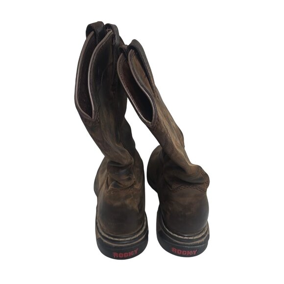 Rocky Men's Original Ride Square Toe Western Boot-RKW0131 Soft To Brown Size 9M - Picture 3 of 7